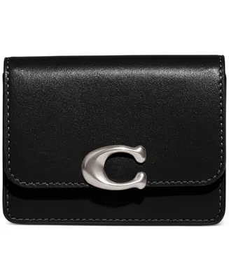 Coach Bandit Small Leather Snap Closure Card Case