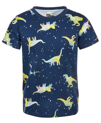 Epic Threads Little Boys Dino Print T-Shirt, Created for Macy's