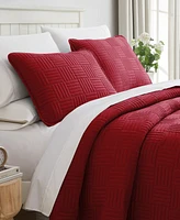 Southshore Fine Linens Grid 3-Pc. Quilt Set