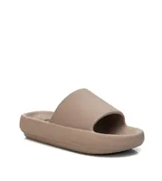 Xti Women's Rubber Flat Sandals By Light Brown