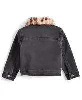 First Impressions Baby Girls Faux Fur Collar Jacket, Created for Macy's