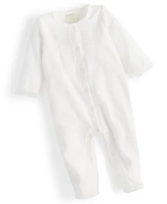 First Impressions Baby Girls Ruffled Coverall, Created for Macy's
