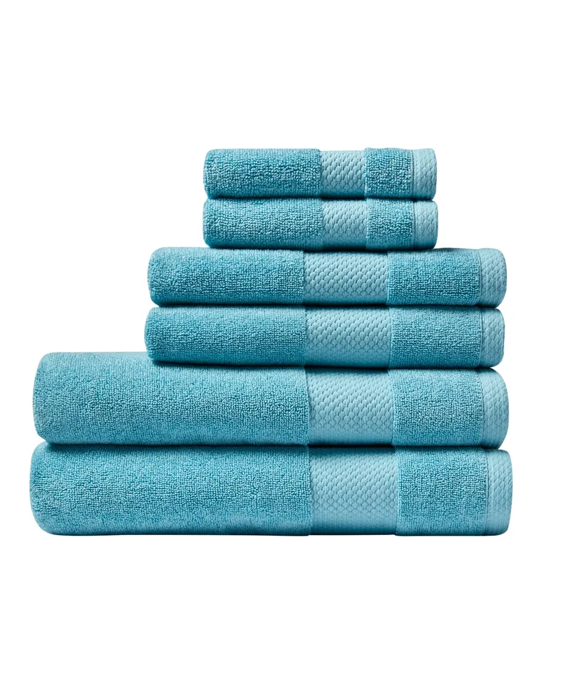 Lacoste Heritage Supima Cotton Hand Towel, Navy, 16 x 30
