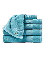 Lacoste Home Heritage Anti-Microbial Supima Cotton 6 Piece Bath Towel Set