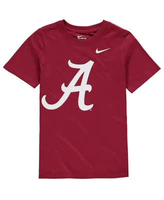 Big Boys Nike Crimson Alabama Crimson Tide Cotton Logo T-shirt