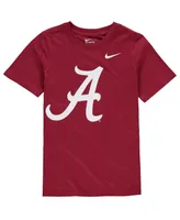 Big Boys Nike Crimson Alabama Tide Cotton Logo T-shirt