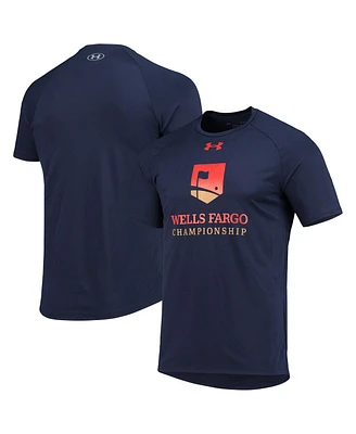 Men's Under Armour Navy Wells Fargo Championship Tech 2.0 Raglan T-shirt