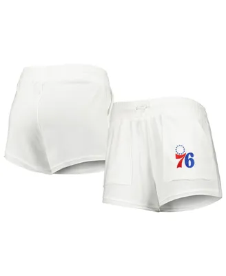 Women's Concepts Sport White Philadelphia 76ers Sunray Shorts