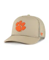 Men's '47 Brand Khaki Clemson Tigers Foam Front Mesh Trucker Snapback Hat