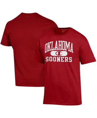 Men's Champion Crimson Oklahoma Sooners Arch Pill T-shirt