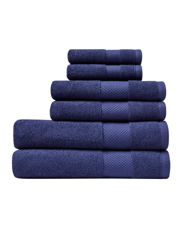 Lacoste Heritage Antimicrobial Bath Towel In Blue