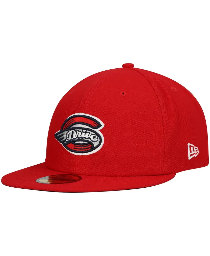 Men's New Era Red Greenville Drive Authentic Collection Team Home 59FIFTY Fitted Hat