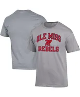 Men's Champion Heather Gray Ole Miss Rebels High Motor T-shirt