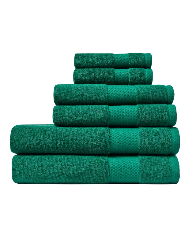 Lacoste Heritage Anti-Microbial Supima Cotton 6 Piece Bundle Towel Set