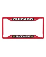 Wincraft Chicago Blackhawks Chrome Colored License Plate Frame