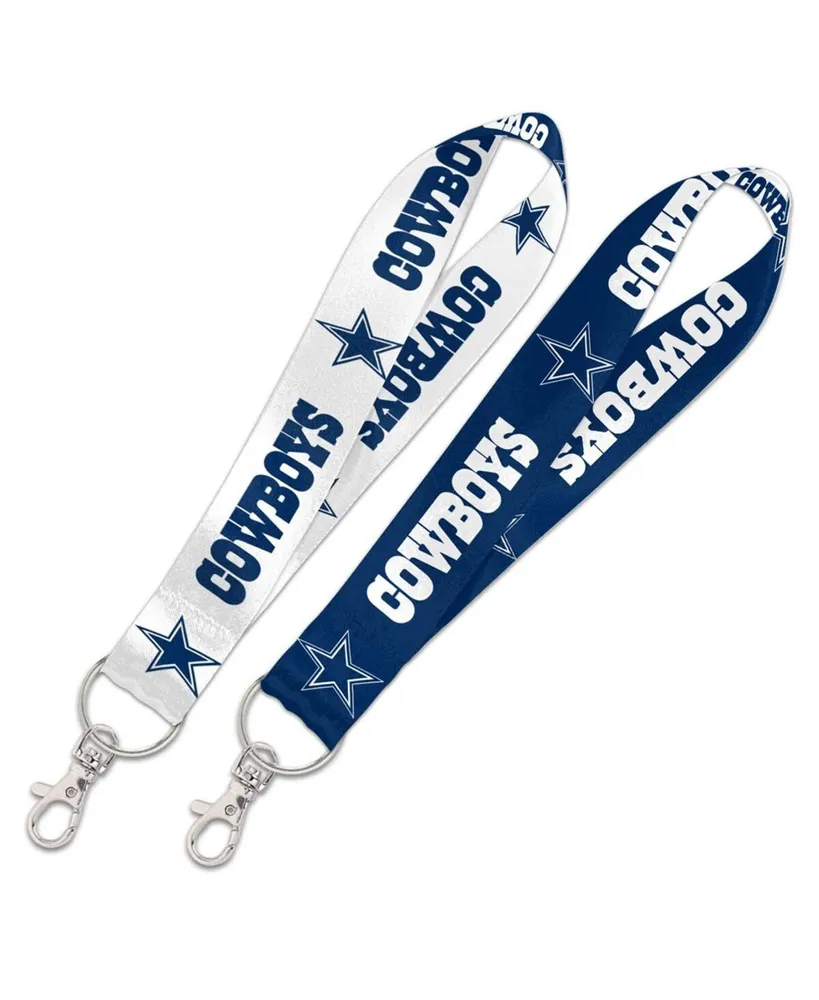 Dallas Cowboys Super Stripe Printed Acrylic Team Color Logo Keychain