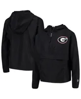 Big Boys Champion Black Georgia Bulldogs Pack and Go Windbreaker Jacket