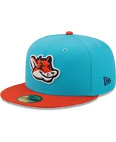 Men's New Era Aqua and Orange Zorros De Somerset Copa La Diversion 59FIFTY Fitted Hat