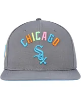 Men's Pro Standard Gray Chicago White Sox Washed Neon Snapback Hat