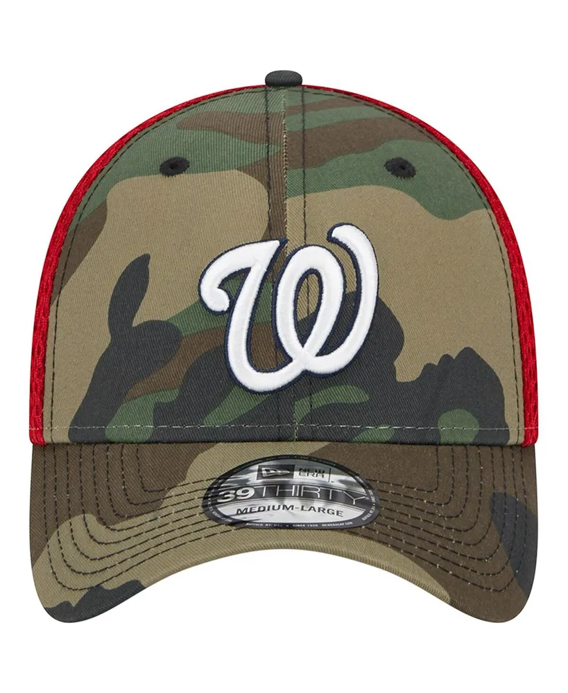 Men's New Era Camo Washington Nationals Team Neo 39THIRTY Flex Hat