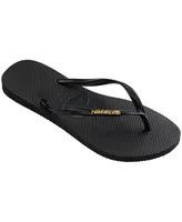 Havaianas Women's Slim Logo Metallic Sandal