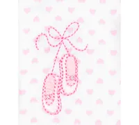 Little Me Baby Girls Ballerina Coverall with Matching Hat, 2 Piece Set