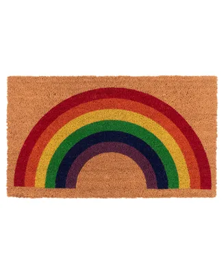 Kaf Home Coir Doormat, Rainbow