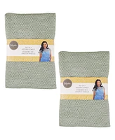 Kaf Home Ayesha Curry Cotton 6 Piece Mixed Utility Kitchen Dish Towel, 18" x 28"