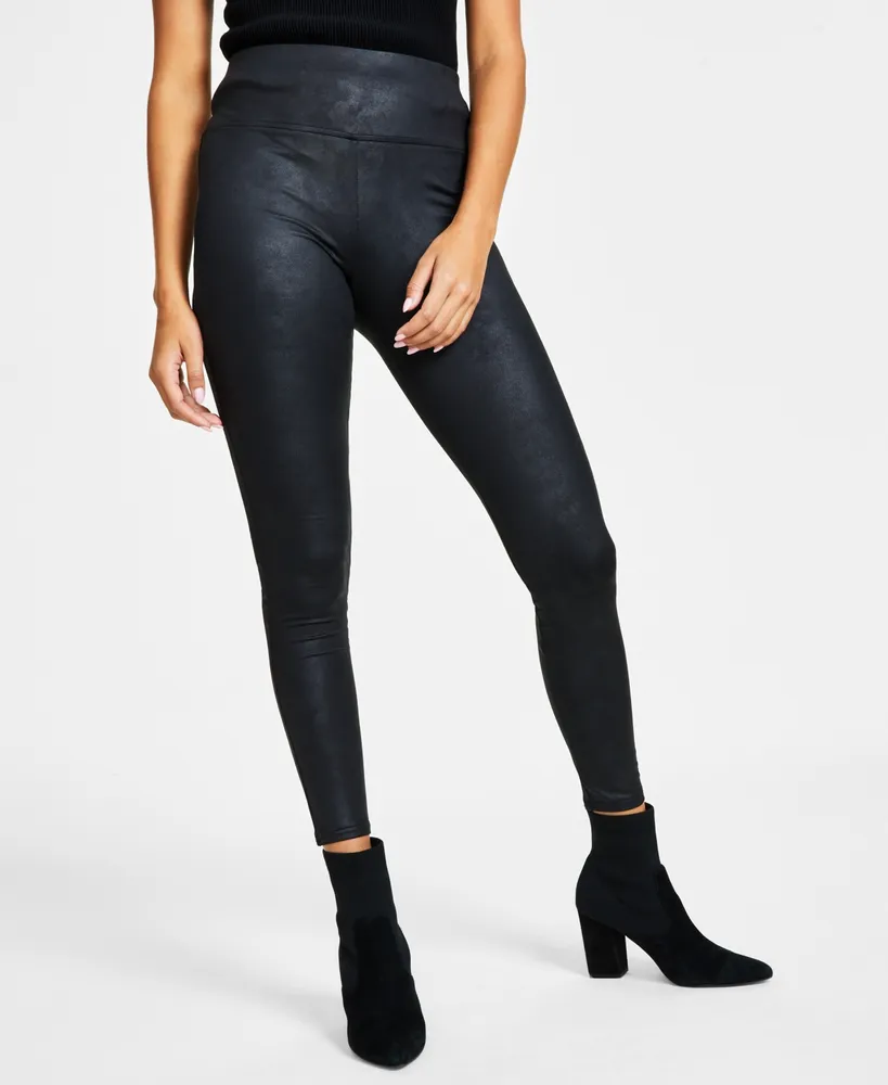 Bar Iii Women's Coated Leggings, Created for Macy's