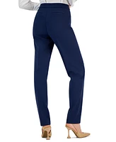 I.n.c. International Concepts Women's Mid-Rise L-Pocket Straight-Leg Pants, Regular, Long & Short Lengths, Created for Macy's