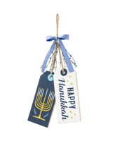 Glitzhome 24" H Wooden Hanukkah Doorknob Hanging Decor