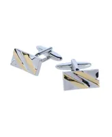 Trafalgar Rhodium and Gold Detailed Cufflinks