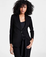 Bar Iii Women's Notch-Collar Single Button Blazer, Created for Macy's