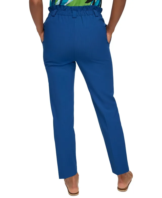 Petite Solid Fixed-Waist Slant-Pocket Wide-Leg Pants, Created for Macy's