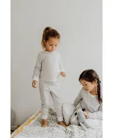 Gots Certified Organic Cotton Knit 2 Piece Pajama Set, Erawan (Size 8Y), Unisex, Child