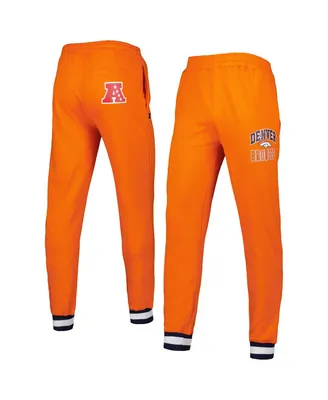 Men's Starter Orange Denver Broncos Blitz Fleece Jogger Pants