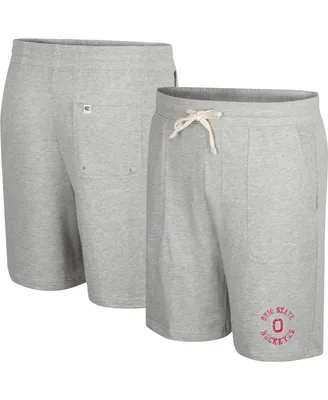 Men's Colosseum Heather Gray Ohio State Buckeyes Love To Hear This Terry Shorts