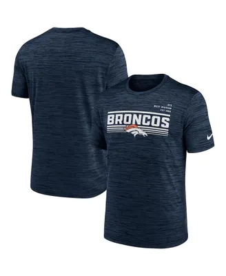 Men's Nike Navy Denver Broncos Yardline Velocity Performance T-shirt