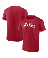 Men's Fanatics Cardinal Arkansas Razorbacks Basic Arch T-shirt