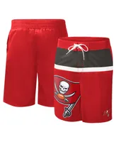 Men's G-iii Sports by Carl Banks Red Tampa Bay Buccaneers Sea Wind Swim Trunks