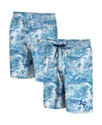 Men's Colosseum Blue Air Force Falcons Realtree Aspect Ohana Swim Shorts