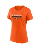 Women's Fanatics Orange, Black Philadelphia Flyers Two-Pack Fan T-shirt Set