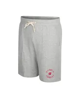 Men's Colosseum Heather Gray Wisconsin Badgers Love To Hear This Terry Shorts