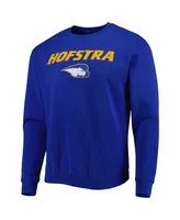 Men's Colosseum Royal Hofstra University Pride Arch Over Logo Pullover Sweatshirt