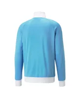 Men's Puma Sky Blue Manchester City ftblHeritage T7 Raglan Full-Zip Track Jacket