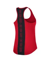 Women's Colosseum Scarlet Nebraska Huskers 10 Days Racerback Scoop Neck Tank Top