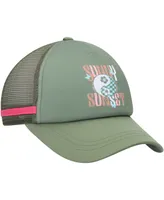 Women's Roxy Green Dig This Trucker Snapback Hat