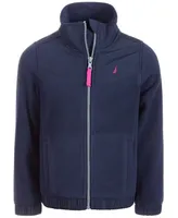 Nautica Little Girls Zip-Up Polar Fleece Hoodie