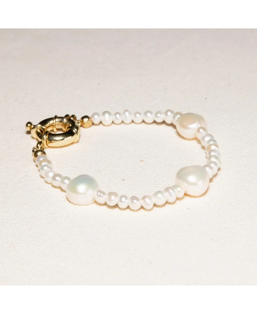 Joey Baby 18K Gold Plated Mixed Large & Small Freshwater Pearl