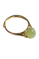 seree Equinox — Green bead jade ring